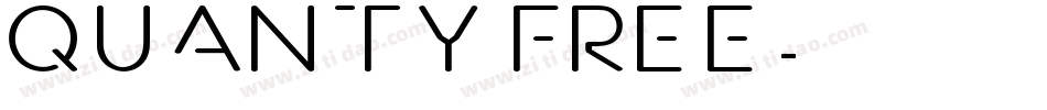 Quanty FREE字体转换